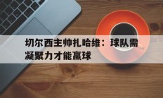 包含切尔西主帅扎哈维：球队需凝聚力才能赢球的词条